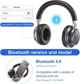 img 2 attached to AUOUA Over Ear Wireless Bluetooth Headphones