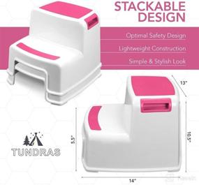 img 3 attached to 🪑 Stackable Step Stools for Kids - Convenient Home Store for Children