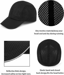 img 1 attached to XXL Oversize Running Cap - Zylioo Reflective Sports Caps For Big Heads, Foldable & Full Mesh Design