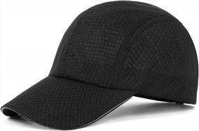 img 4 attached to XXL Oversize Running Cap - Zylioo Reflective Sports Caps For Big Heads, Foldable & Full Mesh Design