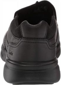 img 2 attached to Men's Clarks Bradley Black Tumbled Leather Shoes