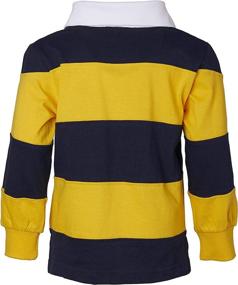 img 1 attached to Sportoli Cotton Striped Sleeve Rugby Boys' Clothing - Shop Stylish Tops, Tees & Shirts!