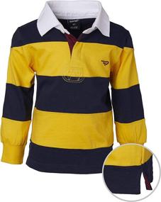 img 2 attached to Sportoli Cotton Striped Sleeve Rugby Boys' Clothing - Shop Stylish Tops, Tees & Shirts!