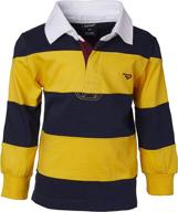 sportoli cotton striped sleeve rugby boys' clothing - shop stylish tops, tees & shirts! logo