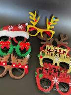 img 1 attached to 🎄 BOSONER 14Pack Christmas Glitter Party Glasses - Fun Novelty Eyewear for Festive Accessories, Decorations, and Holiday Favors review by Heath Cullinan