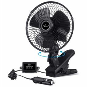 img 4 attached to Stay Cool On The Go With ELUTO 12V Car Cooling Fan: Ideal For RVs, Trucks, Boats, And SUVs