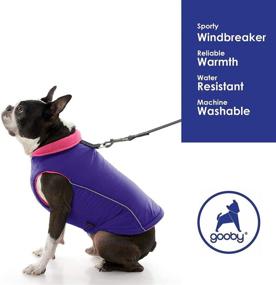 img 1 attached to 🐶 Reflective Sports Vest Dog Jacket - Gooby Dog Vest with D Ring Leash - Warm Fleece Lined Small Dog Sweater, Hook and Loop Closure - Indoor and Outdoor Dog Clothes for Small Dogs Boy or Girl