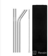metal straws stainless cleaner carrying logo