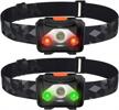 xlentgen waterproof led headlamp 2 pack with white, red and green light modes - ideal for camping, jogging, fishing, reading - powered by aaa batteries logo