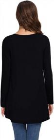 img 1 attached to Women'S Casual Round Neck Long Sleeve Tunic T-Shirt Blouse - AWULIFFAN Tops