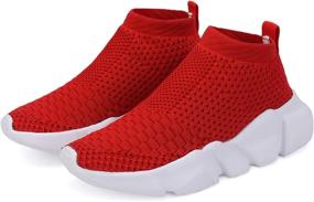 img 4 attached to 👟 Ultimate Performance: Hetios Lightweight Breathable Boys' Running Sneakers for Outdoor Activities