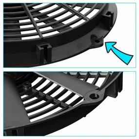 img 1 attached to Electric Radiator Cooling Fan - MuHize 12" Universal High Performance Fans(2023 New), Puller Electric Radiator Cooling Assembly 12V 80W With Mount Kit (Pack Of 2)