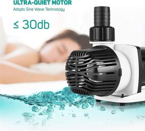 img 3 attached to 🐠 Orlushy 24V DC Aquarium Water Pump: Ultra-Quiet Return Pump with 20 Speed Settings and 3 Operation Modes – Ideal for Submersible or External Use