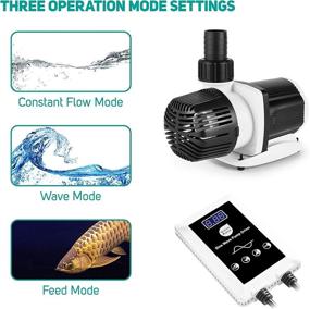 img 1 attached to 🐠 Orlushy 24V DC Aquarium Water Pump: Ultra-Quiet Return Pump with 20 Speed Settings and 3 Operation Modes – Ideal for Submersible or External Use