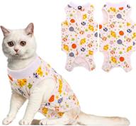 idomik cat recovery suit: anti-licking & biting, professional surgical shirt alternative, post-surgery clothing for abdominal wounds, indoor soft pajama suit for kittens & cats логотип