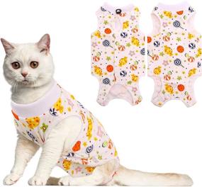 img 4 attached to IDOMIK Cat Recovery Suit: Anti-Licking & Biting, Professional Surgical Shirt Alternative, Post-Surgery Clothing for Abdominal Wounds, Indoor Soft Pajama Suit for Kittens & Cats