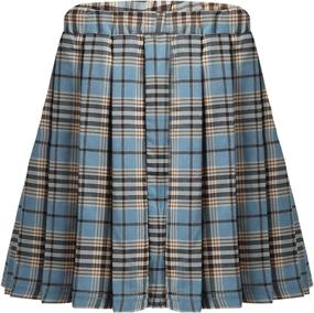 img 3 attached to 👚 Yeahdor Girls' Clothing - Skirts & Skorts: Length Skater Pleated Uniform