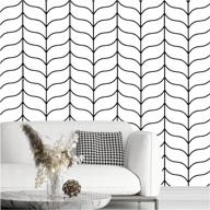 peel and stick wallpaper removable wallpaper striped black and white contact wallpaper modern geometric self-adhesive wallpaper for home wall furniture decoration cabinets stick on 17.7 x 78.7 inches logo