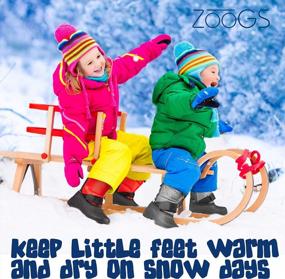 img 2 attached to ZOOgs Snow Boots For Kids: Perfect For Toddlers, Boys, And Girls