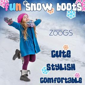 img 1 attached to ZOOgs Snow Boots For Kids: Perfect For Toddlers, Boys, And Girls