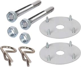 img 3 attached to 🚗 CarBole 18 Piece Hair-Pin Style Chrome Steel Hood Pin Clip Kit with Chrome Hood Pins