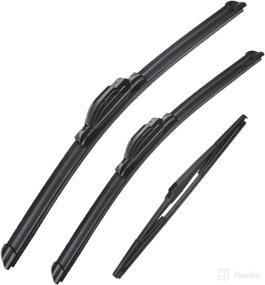 img 4 attached to 🚘 Set of 3 Wiper Blades - Original Equipment Replacement for 2010-2015 Lexus RX450h/RX350 - 26"/22"/16" - U/J Hook