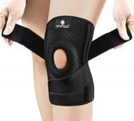 neenca professional knee brace for knee pain, adjustable knee support with patella gel pad & side stabilizers, medical for arthritis, meniscus tear, injury recovery, pain relief, acl,sports. men&women logo
