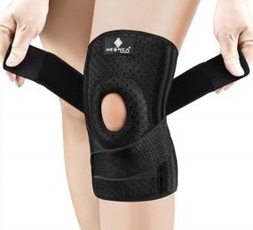 img 4 attached to NEENCA Professional Knee Brace For Knee Pain, Adjustable Knee Support With Patella Gel Pad & Side Stabilizers, Medical For Arthritis, Meniscus Tear, Injury Recovery, Pain Relief, ACL,Sports. Men&Women