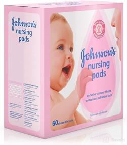 img 2 attached to 🤱 Johnson's Disposable Nursing Pads: Natural Cotton, Contoured Shape - 60 Ct