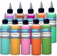 🌈 intenze color tattoo sets: embrace pastel perfection for vibrant body art logo