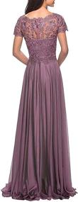 img 3 attached to Mother Dresses Chiffon Formal Evening Women's Clothing ~ Dresses