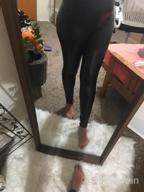 img 1 attached to Fashionably Fierce: Tulucky Women'S High Waisted Faux Leather Leggings review by David Dugas