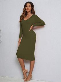 img 3 attached to 👗 Stylish CMZ2005 Womens Sleeves Backless Sweater: A Fashionable Addition to Women's Clothing - Dresses