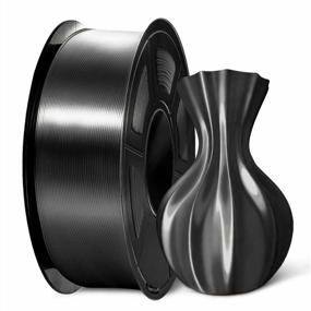 img 4 attached to Silk PLA Filament, SUNLU Neatly Wound Shiny PLA 3D Printer Filament 1.75Mm Dimensional Accuracy +/- 0.02Mm, Fit Most FDM 3D Printers, Good Vacuum Packaging, 1Kg Spool (2.2Lbs), 330 Meters, Silky Black