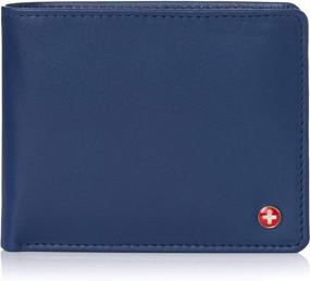 img 4 attached to High-Capacity Alpine Swiss Leather Men's Accessories: Wallets, Card Cases, and Money Organizers