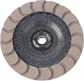 img 2 attached to High-Performance 7-Inch Ceramic Diamond Cup Wheel For Concrete Edge Polishing, Finishing, And Grinding - Threaded With 5/8"-11 And Available In #100 Grit