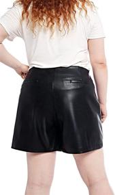 img 1 attached to Womens Leather Strethy Zipper Bodycon Women's Clothing ~ Skirts