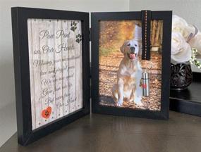 img 2 attached to Pawprints Remembered Pet Memorial 5x7 Picture Frame: A Touching Tribute for Dogs and Cats, Complete with Ribbon, Hanging Vial, Folding Photo Frame, Sympathy Poem – An Ideal Loss of Pet Gift