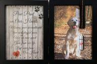 pawprints remembered pet memorial 5x7 picture frame: a touching tribute for dogs and cats, complete with ribbon, hanging vial, folding photo frame, sympathy poem – an ideal loss of pet gift logo