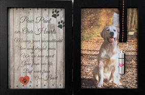 img 3 attached to Pawprints Remembered Pet Memorial 5x7 Picture Frame: A Touching Tribute for Dogs and Cats, Complete with Ribbon, Hanging Vial, Folding Photo Frame, Sympathy Poem – An Ideal Loss of Pet Gift