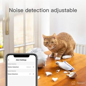 img 2 attached to 📷 1080P FHD Indoor Home WiFi Camera with Phone App: Laxihub Pet Camera for Dogs, Cats, and Pets – Baby Monitor, Security Room Camera with Night Vision, Two-Way Audio, Motion Detection – Works with Alexa