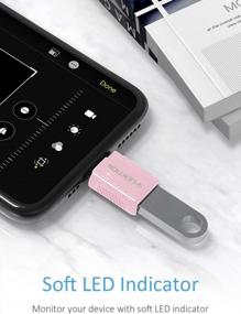 img 2 attached to 🔌 LENTION USB C к USB 3.0 OTG адаптер (3 штуки) - Совместимый с MacBook Pro, iPad Pro/Mac Air, Chromebook и другими - Преобразователь мужского Type C в женский USB - Черный (CB-C3s)