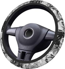 img 1 attached to Breathable Anti Slip Elasticity Protector Universal Interior Accessories better for Steering Wheels & Accessories
