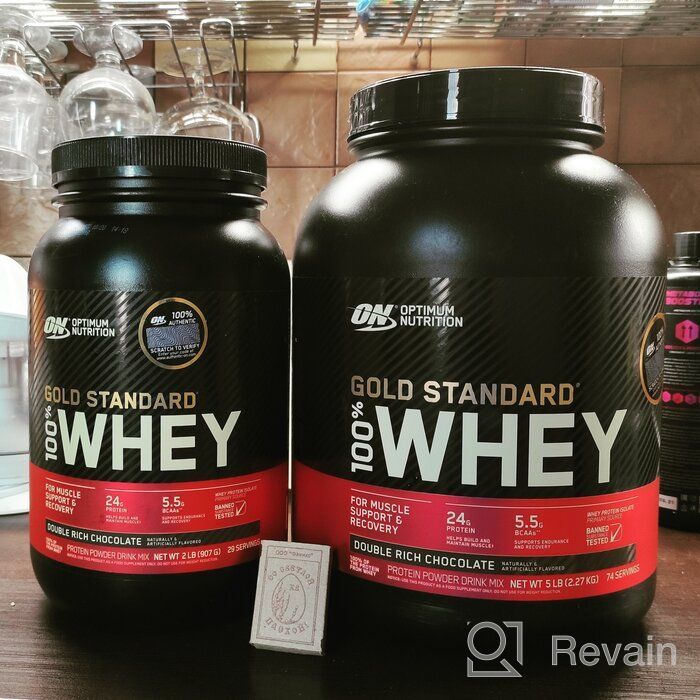 img 1 attached to Optimum Nutrition's Vanilla Ice Cream Gold Standard Whey Protein Powder, 2lb - May Vary in Packaging review by Agata Wydra ᠌