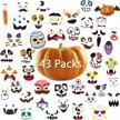 spooky fun: 43 pack halloween pumpkin decorating stickers - perfect for kids' halloween crafts and parties! logo
