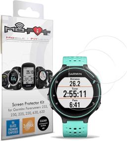 img 4 attached to Screen Protector Garmin Forerunner Tempered Accessories & Supplies for Vehicle Electronics Accessories