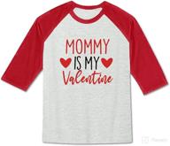 футболка besserbay toddler valentines с регланами логотип