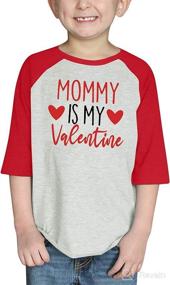 img 2 attached to BesserBay Toddler Valentines Raglan Tshirt