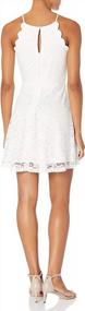 img 1 attached to Women'S Lace Fit And Flare Dress By A. Byer