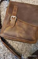 img 1 attached to Stylish And Functional Leather Man Purse Shoulder Bag For Work - Jack&Chris Men'S Crossbody Messenger Bags review by Jeff Billingsley